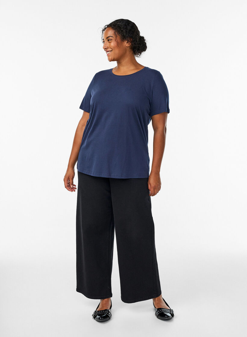T-shirt with motif, Blue, Model image number 1