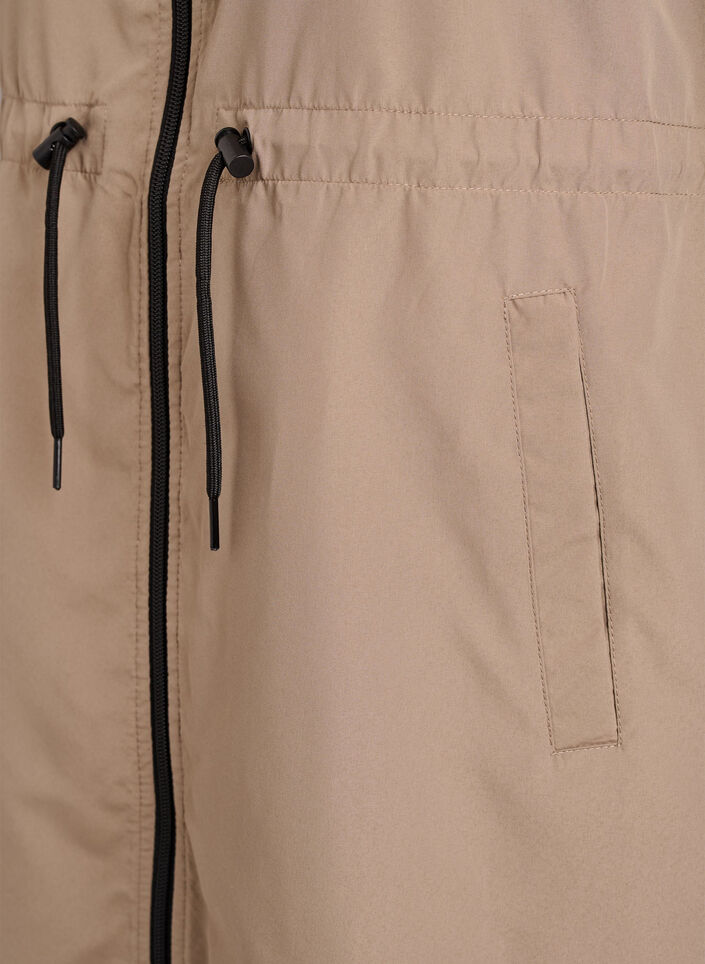 FLASH - Lightweight parka with a hood, Brown, Packshot image number 3