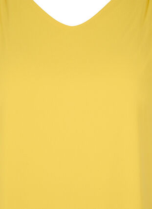 Short-sleeved blouse, Primrose Yellow, Packshot image number 2
