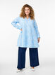 Dress with embroidered flowers and long sleeves, Light Blue, Model image number 1