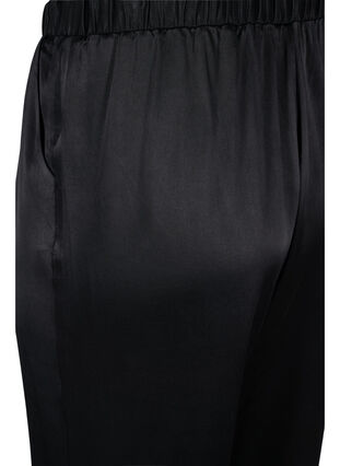 Loose trousers with pockets and elasticated edge, Black, Packshot image number 3