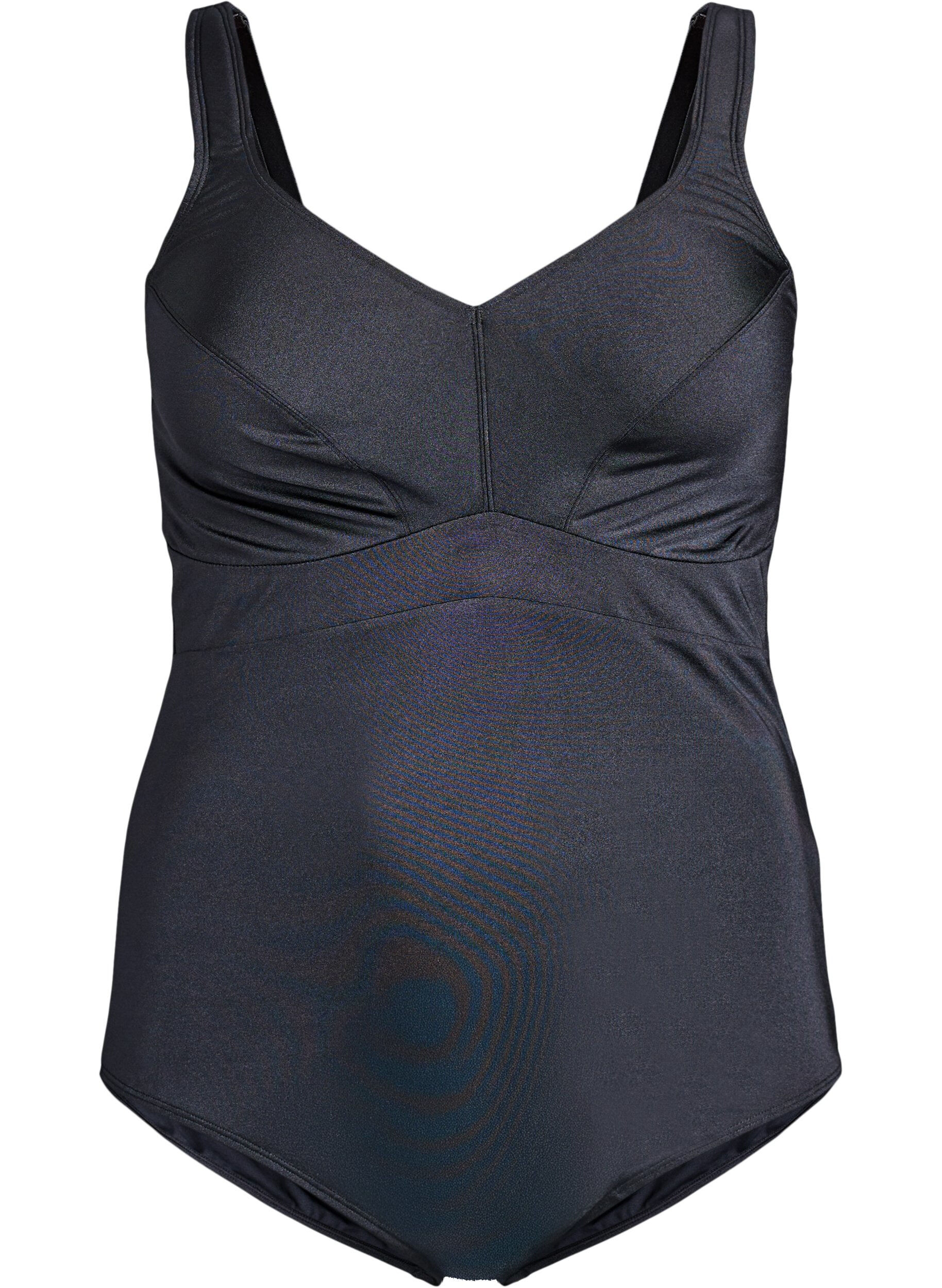 Zizzifashion V-neck swimsuit, Black, Packshot image number 0
