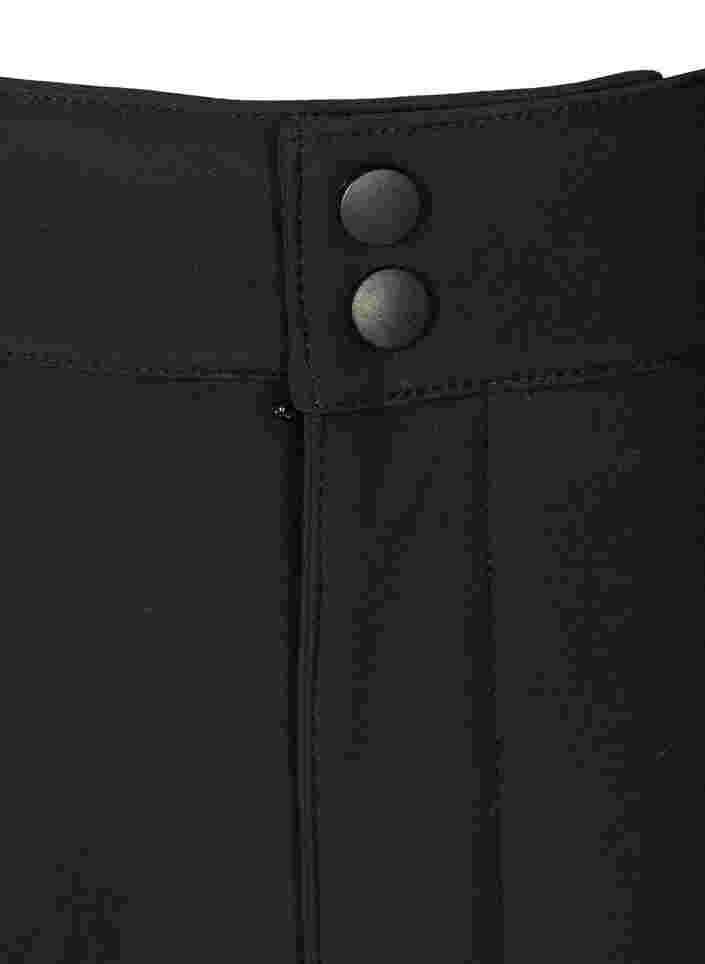 Softshell trousers with adjustable velcro, Black, Packshot image number 2
