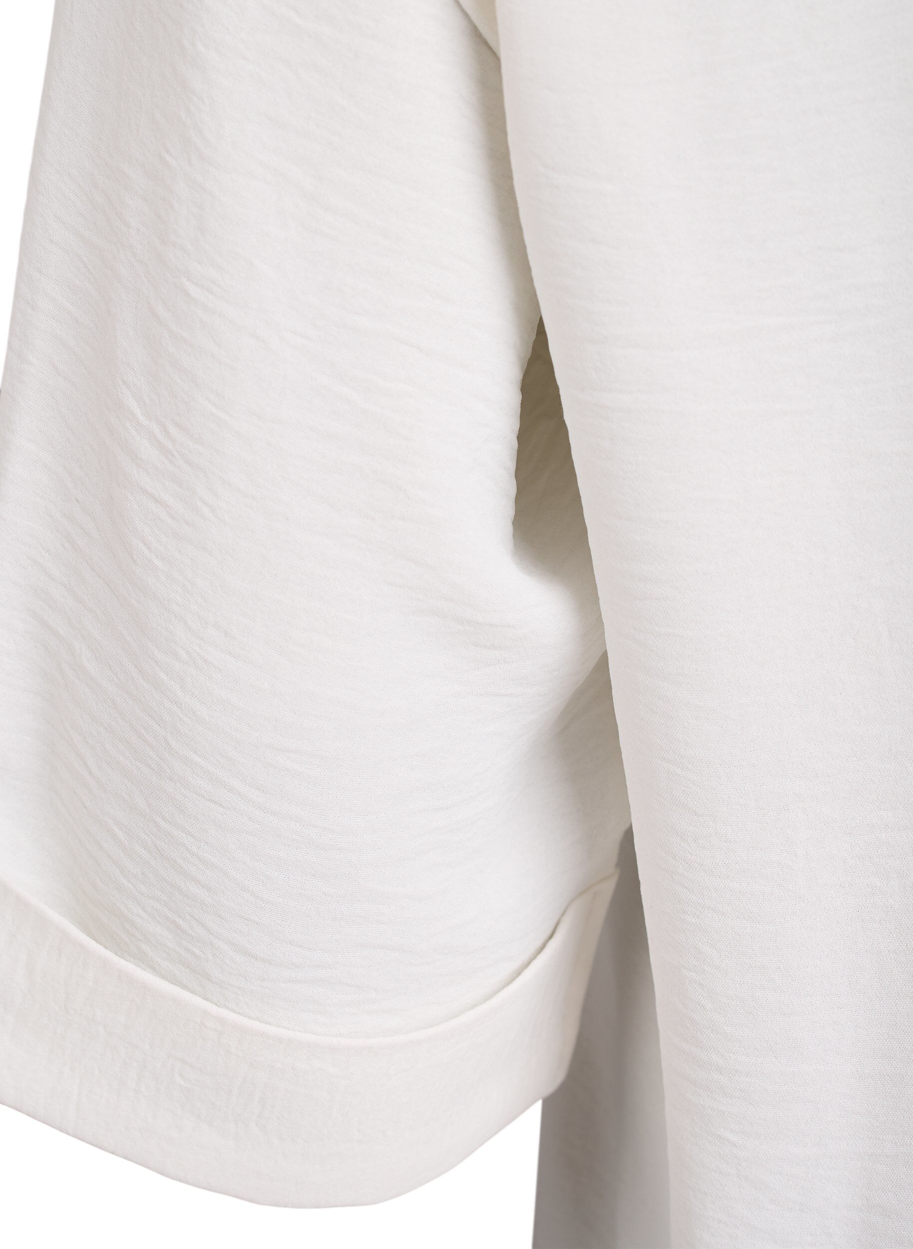 Zizzifashion Shirt with chest pockets and 3/4 sleeves, Vanilla, Packshot image number 3