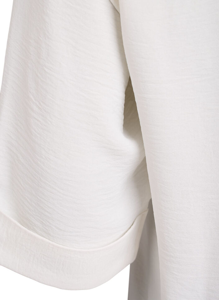 Shirt with chest pockets and 3/4 sleeves, Vanilla, Packshot image number 3