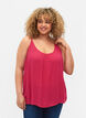 Strap top in viscose, Pink, Model image number 0
