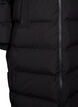 Long puffer winter coat with hood, Black, Packshot image number 3