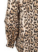 Smocked leopard print blouse, Brown, Packshot image number 3