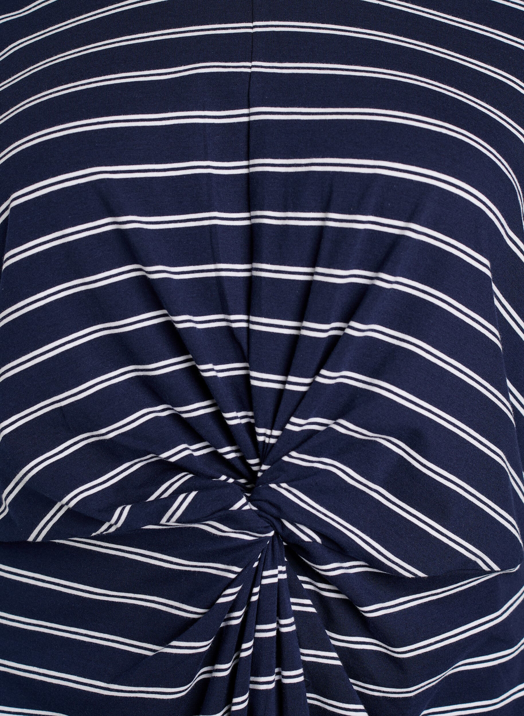 ZizzifashionCotton dress with twist detail, Blue, Packshot image number 2