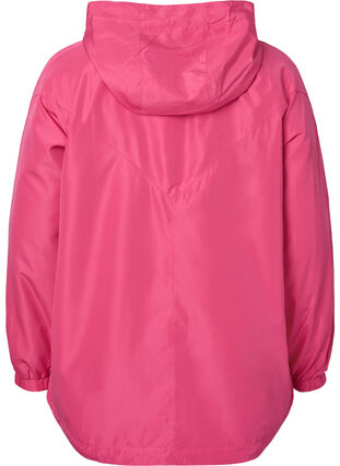 Short jacket with hood and adjustable bottom, Hot Pink, Packshot image number 1