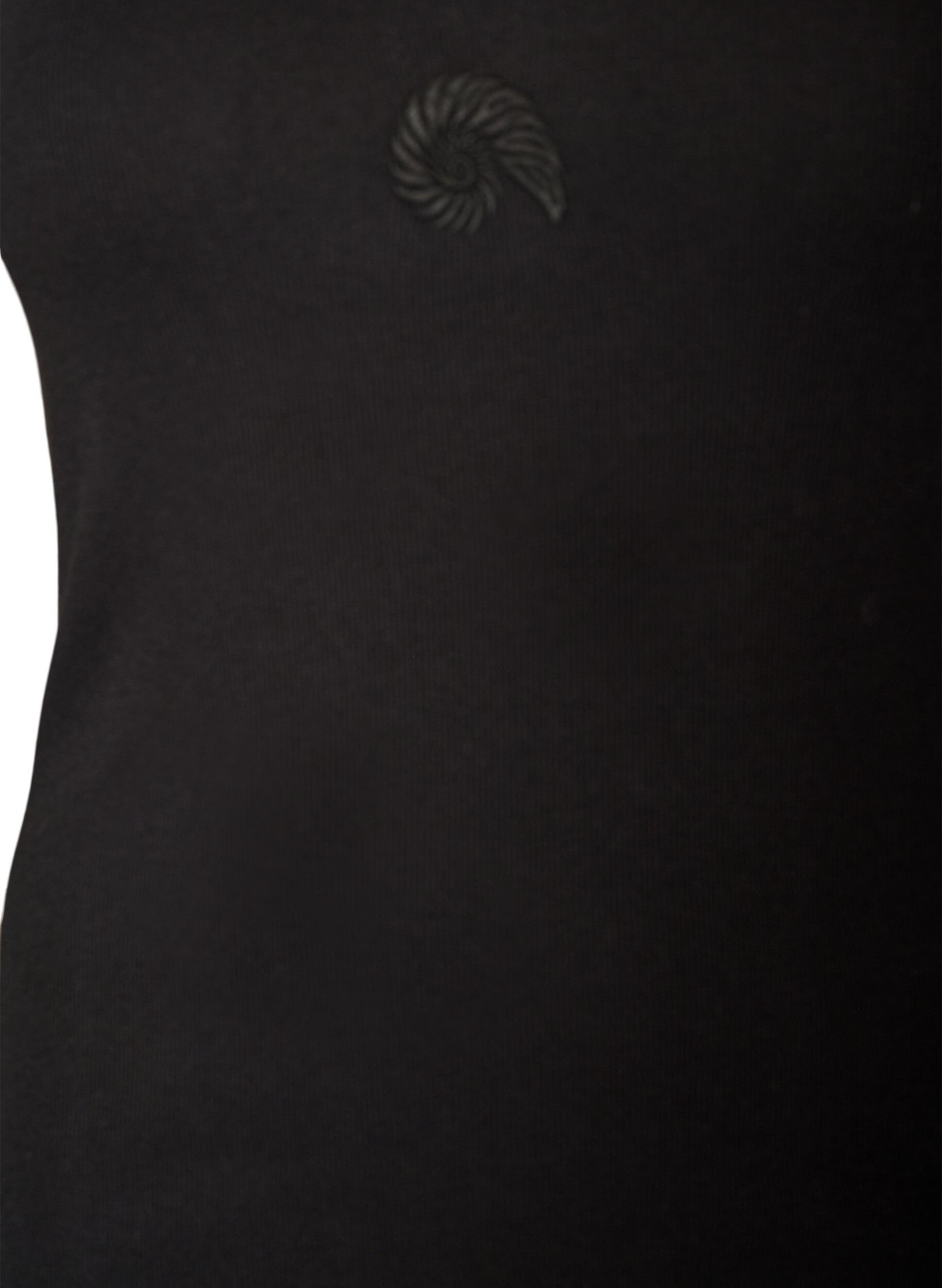 ZizzifashionFitted top with motif, Black, Packshot image number 2