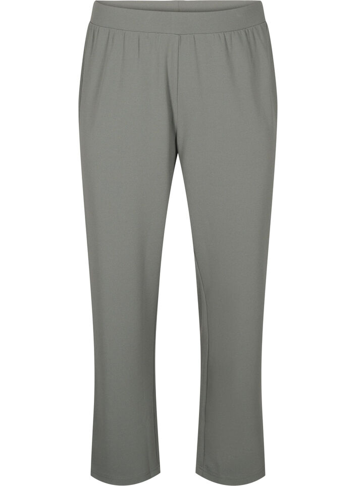 Straight fit trousers, Dark Grey, Packshot image number 0