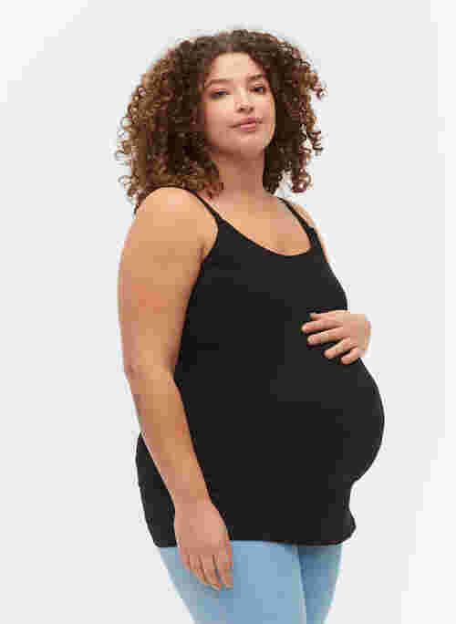 Maternity top with breastfeeding function