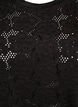 FLASH - T-shirt with eyelet pattern, Black, Packshot image number 2