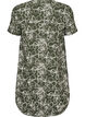 Short-sleeved cotton dress with print, Green, Packshot image number 1