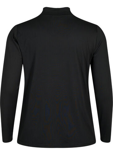 FLASH - Long sleeve blouse with turtleneck, Black, Packshot image number 1