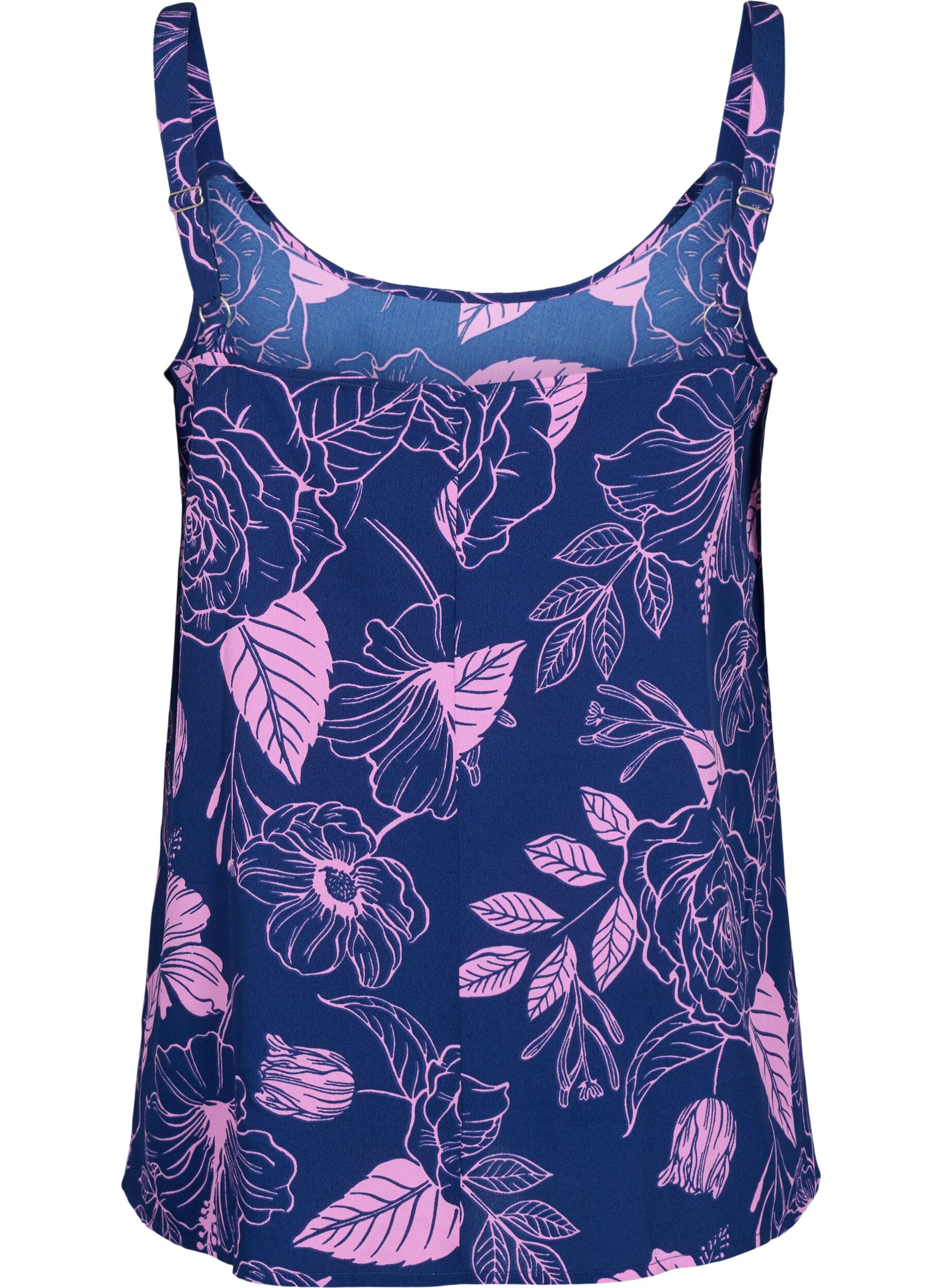 Zizzifashion FLASH - Top with print, Medieval Blue Flower, Packshot image number 1