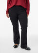Bootcut trousers in viscose mix, Black, Model image number 2