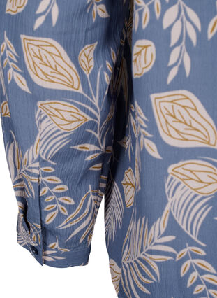 FLASH - Long sleeve blouse with print, Delft AOP, Packshot image number 3