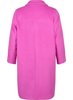 closure - Pink button double-breasted with Sz. - - 42-60 Coat Zizzifashion