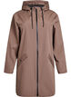 Rain jacket with pockets and hood, Brown, Packshot image number 0