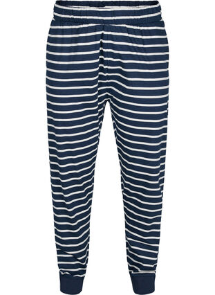 Cotton pyjama bottoms, Navy Blazer Stripe , Packshot image number 0