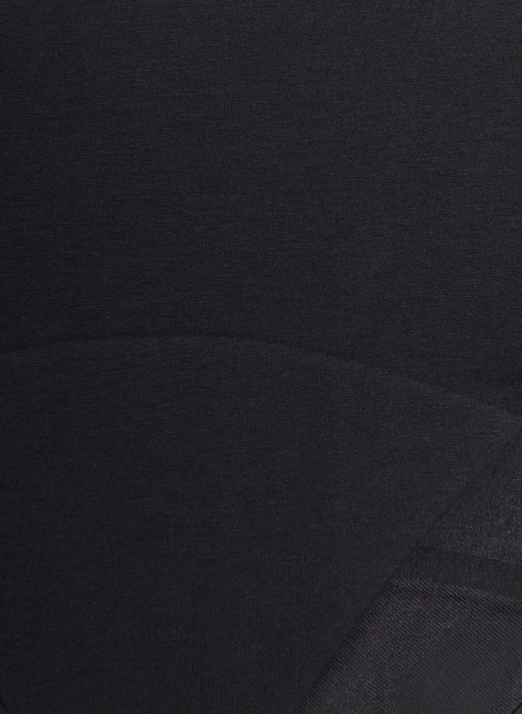 Zizzifashion Period panties in cotton with high waist, Black, Packshot image number 2