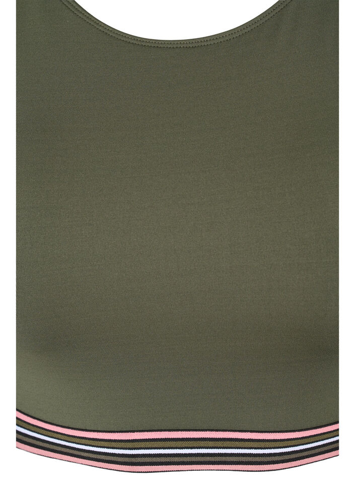 Soft bra with adjustable straps, Green, Packshot image number 2