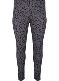 Viscose leggings with leopard print