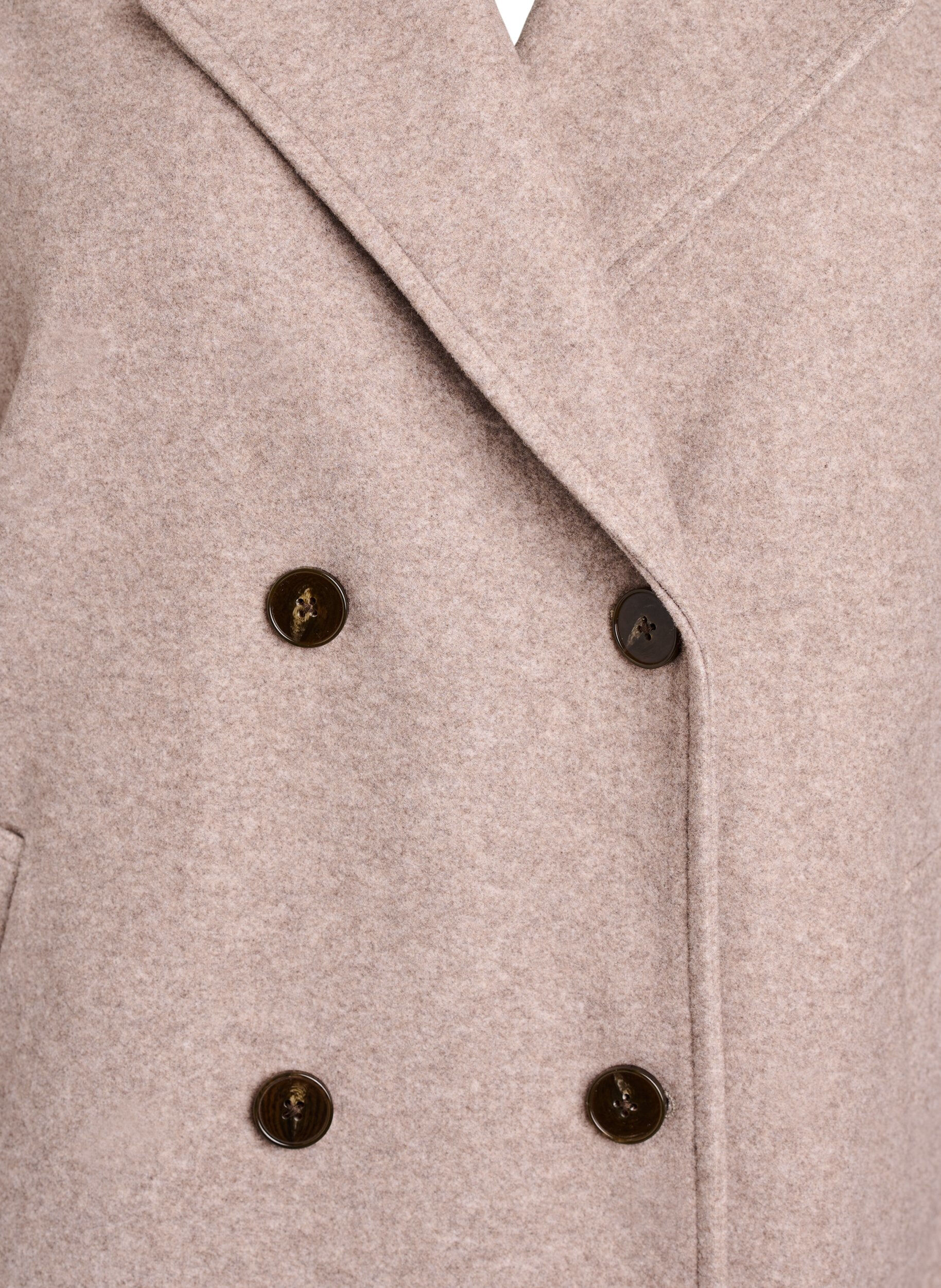 ZizzifashionShort coat with double-breasted button closure, Beige, Packshot image number 2