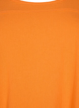 Short-sleeved cotton dress, Orange Tiger, Packshot image number 2