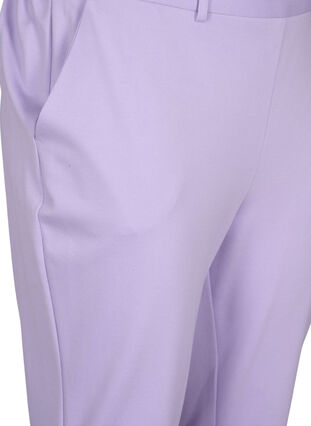 Cropped trousers with pockets, Purple Rose, Packshot image number 2