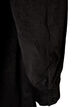 Corduroy shirt dress with collar and button fastening, Black, Packshot image number 3