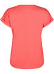 Short-sleeved cotton blend t-shirt, Red, Packshot image number 1