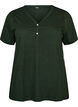 T-shirt with button detail, Green, Packshot image number 0