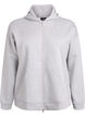 Scuba hoodie with zip and pockets, Grey, Packshot image number 0