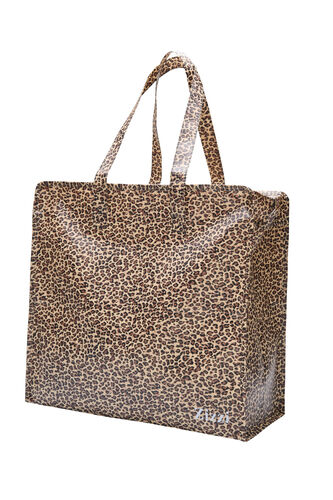 Shopping bag with zip, Leo AOP, Packshot image number 0