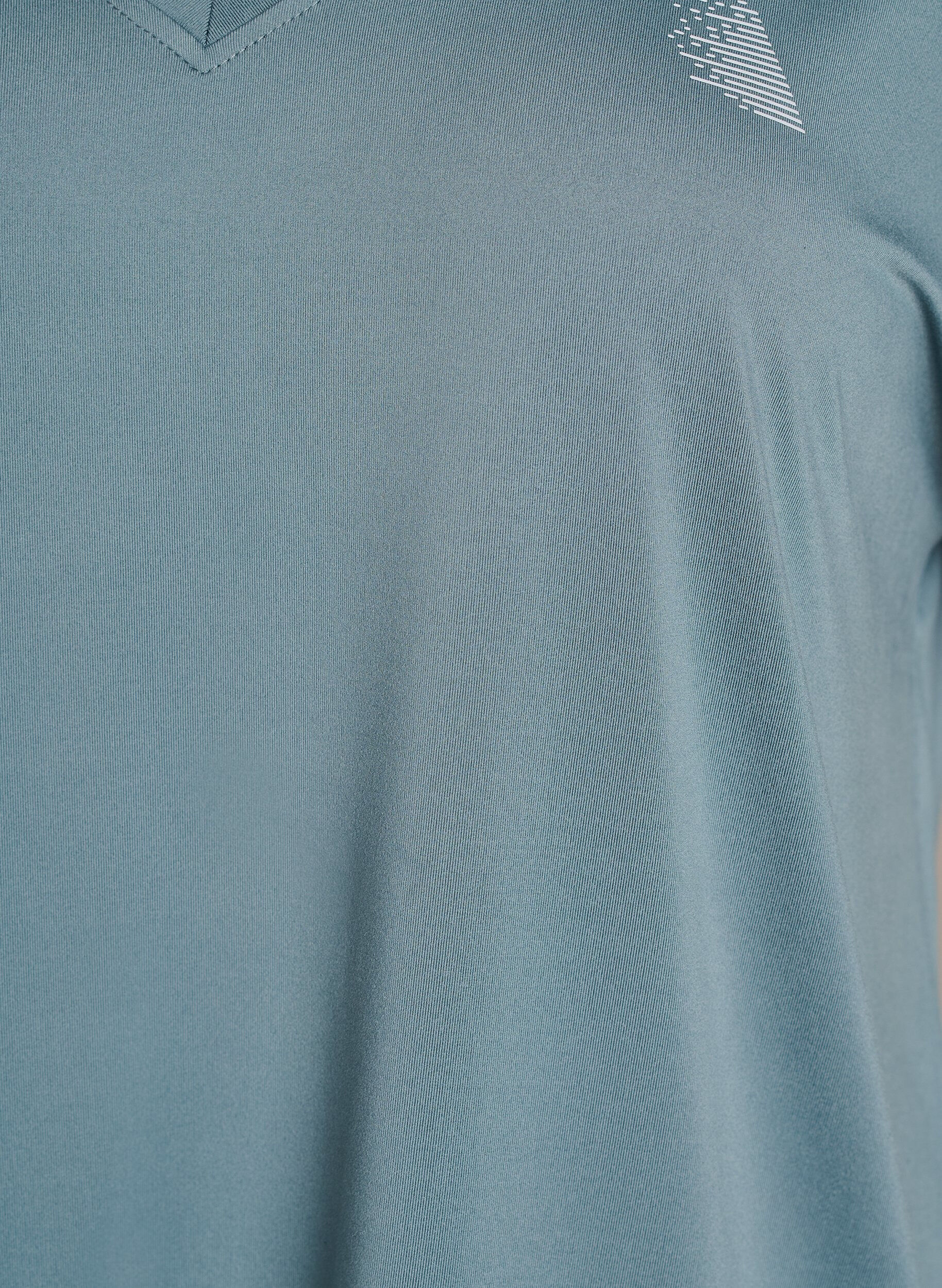 ZizzifashionLoose training t-shirt with v-neck, Grey, Packshot image number 2