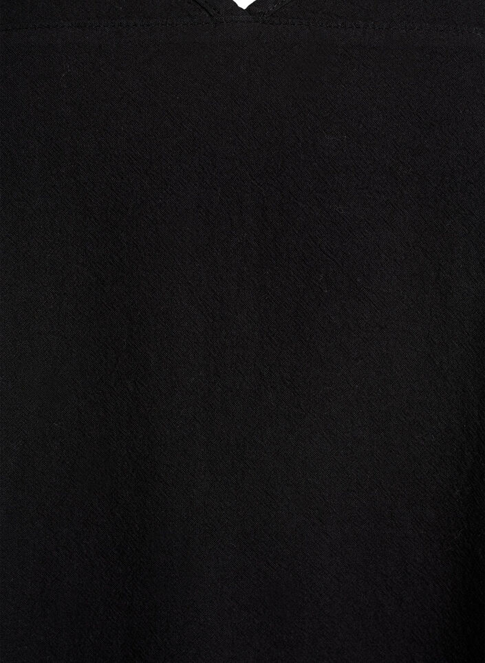 Short-sleeved cotton dress, Black, Packshot image number 2