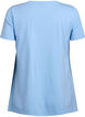 T-shirt with a round neck and A-line shape, Blue, Packshot image number 1