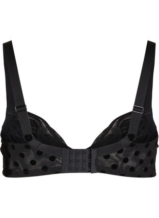 Figa bra with underwire and polka dots, Black, Packshot image number 1