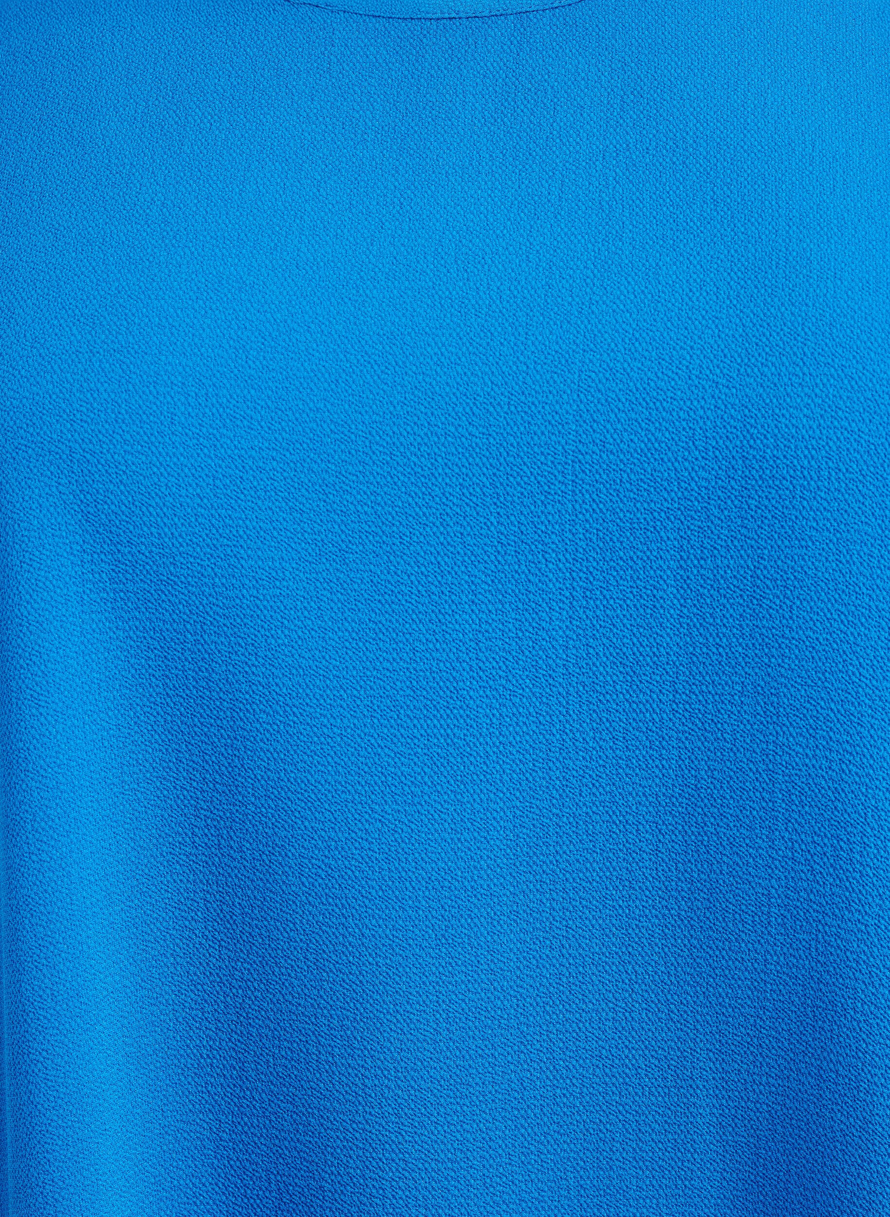 Zizzifashion Blouse with short sleeves and a round neckline, Blue, Packshot image number 2