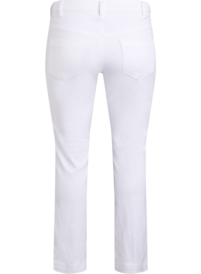 Slim fit Emily jeans with normal waist, White, Packshot image number 1