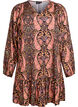 Short A-line dress with paisley print, Blue, Packshot image number 0