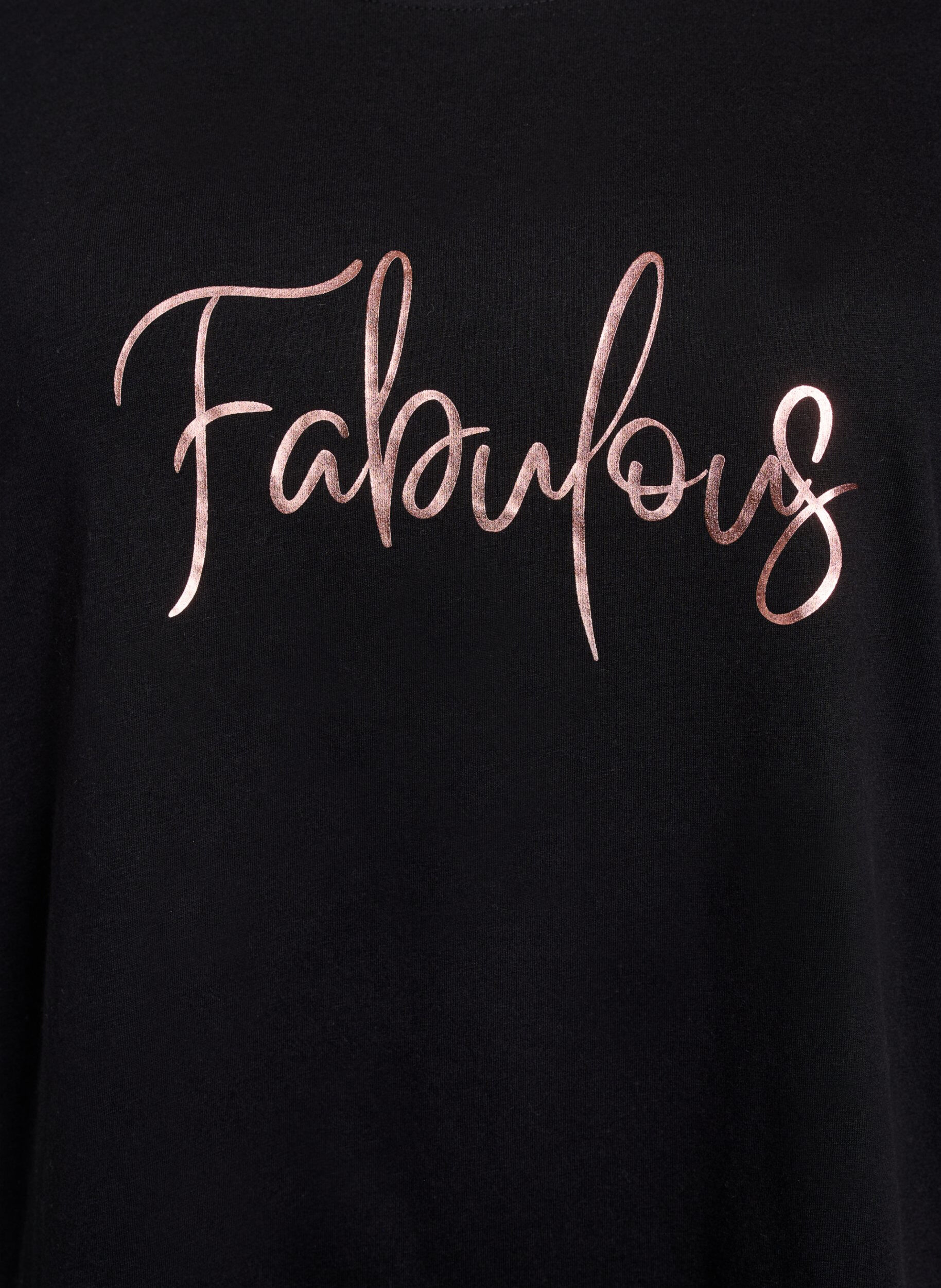 ZizzifashionT-shirt with motif, Black, Packshot image number 2
