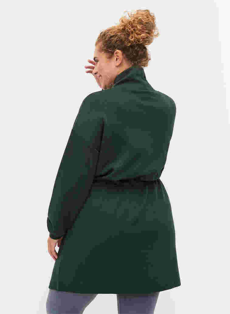 High-neck jumper dress with adjustable waist, Pine Grove, Model image number 1