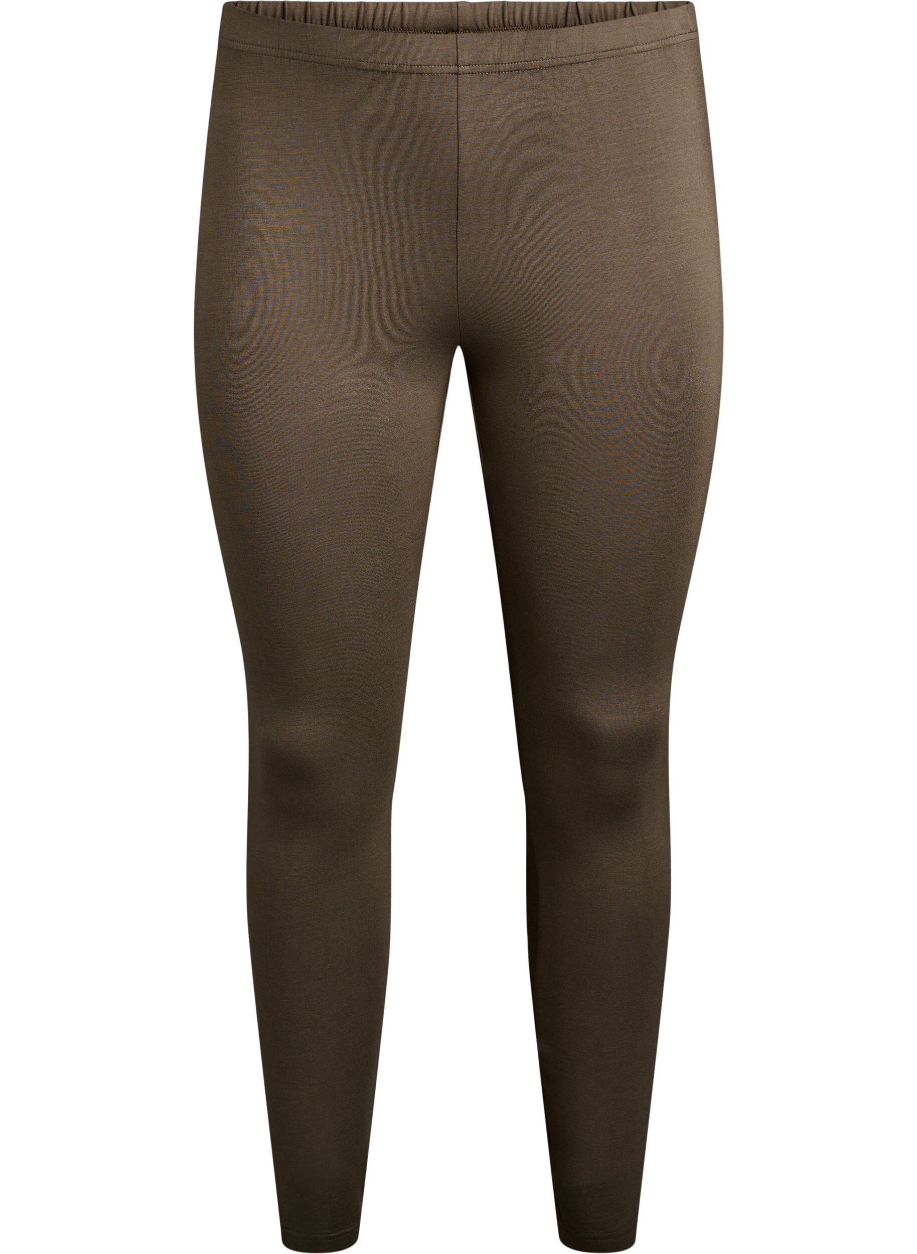 ZizzifashionBasic leggings in viscose, Green, Packshot image number 0