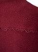 Teddy jacket with eyelet embroidery trim and high collar, Red, Packshot image number 4