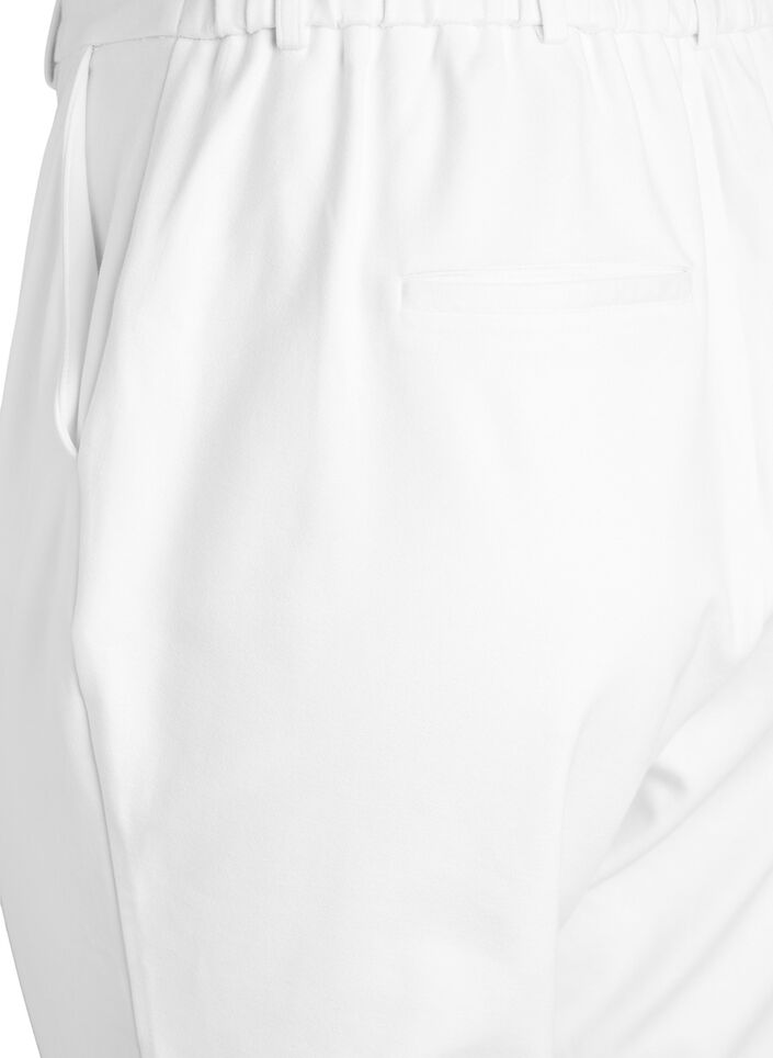 Cropped Maddison trousers, White, Packshot image number 3
