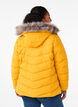 Short puffer jacket with hood, Yellow, Model image number 2